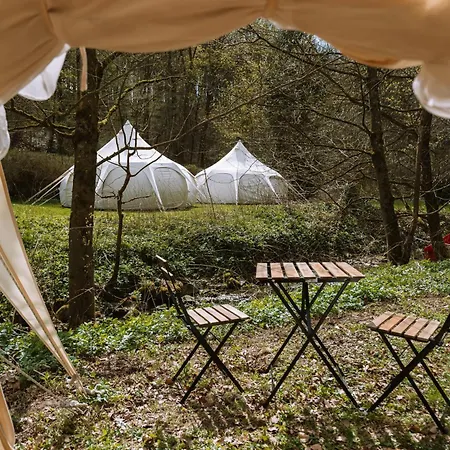 Kemp Glampingzelt Auf Naturcampingplatz Im Wald