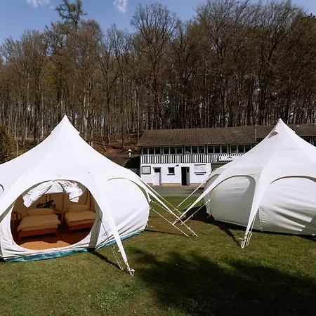 Kemp Glampingzelt Auf Naturcampingplatz Im Wald